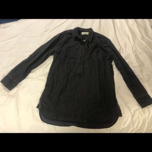 Madewell black denim Tunic